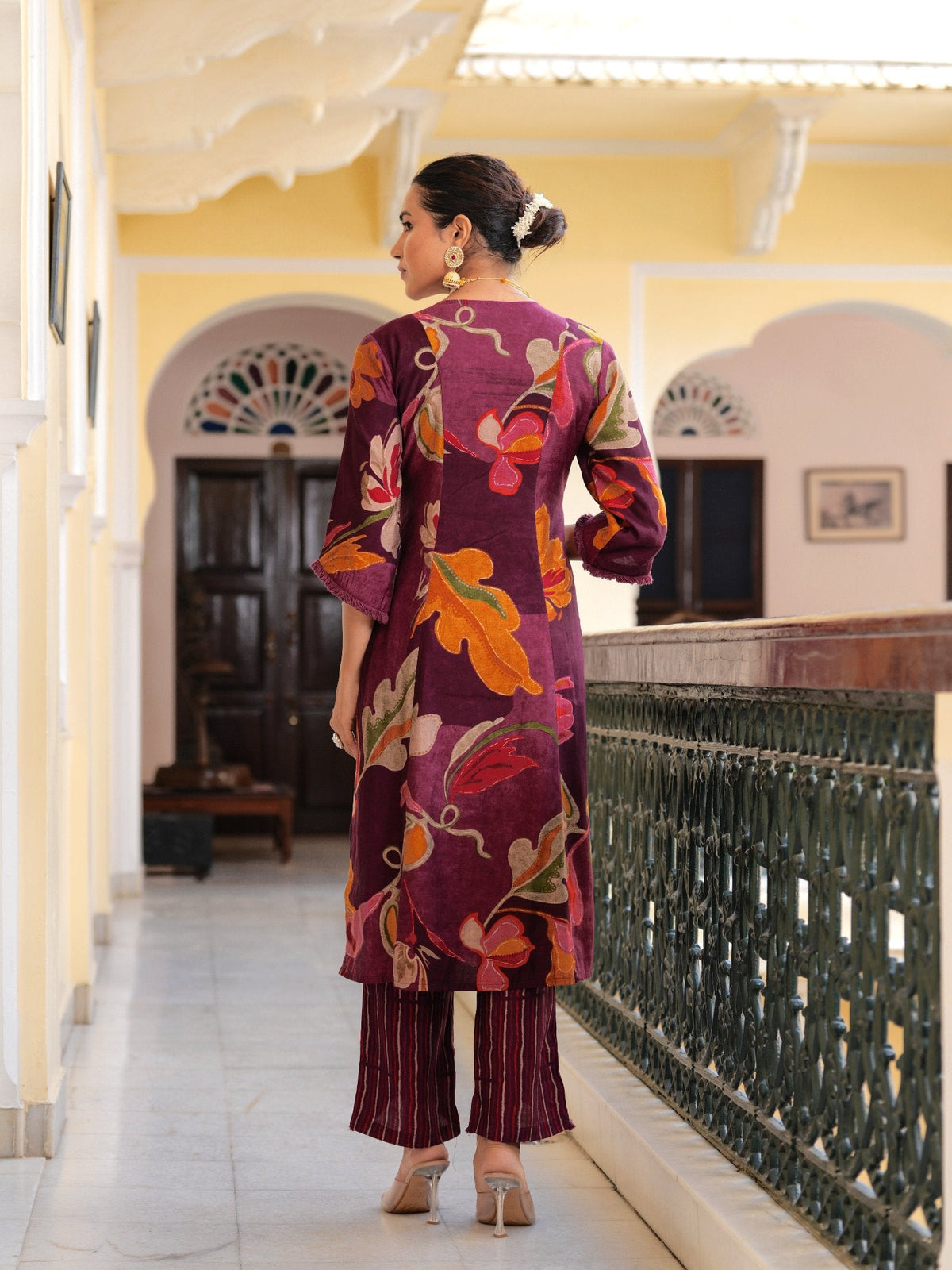 Rangvastra Modal Chanderi Sequins Work Kurta Pant with Dupatta Set