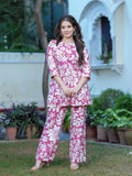 Rangvastra Modal Chanderi Floral Print Cor-Ord set