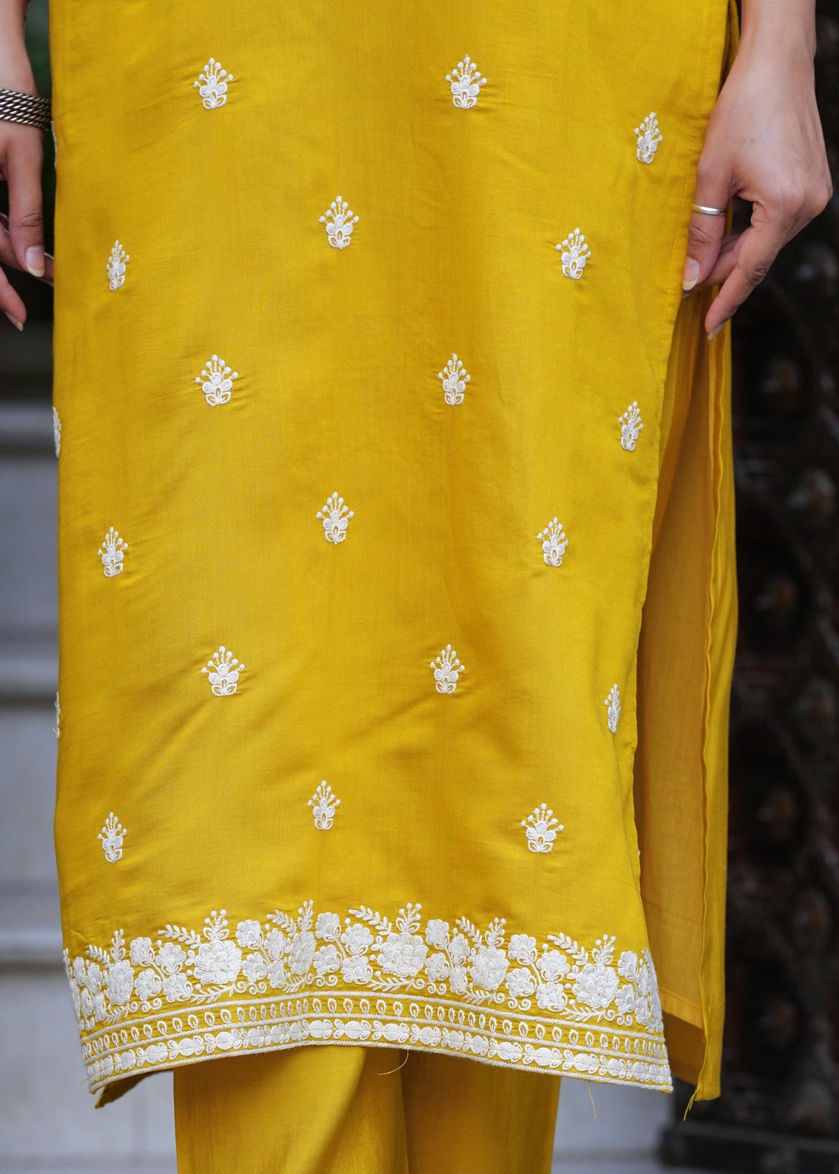 Rangvastra  ROMAN SILK EMBELLISHED KURTA PANT WITH DUPATTA SET