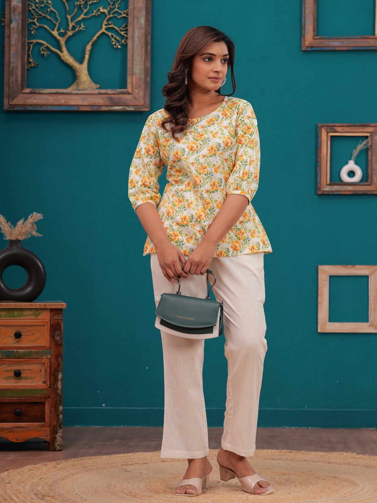 Rangvastra Cotton Flex Floral Print Co-Ord Set