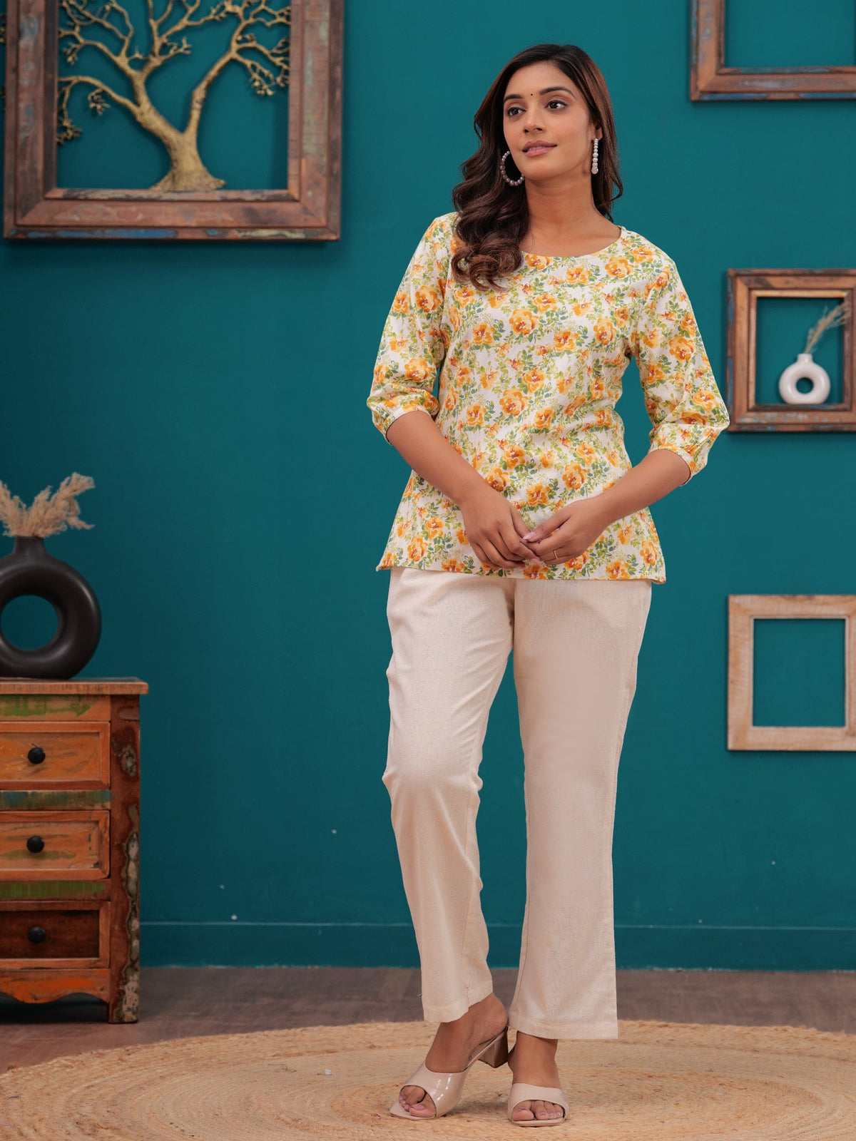 Rangvastra Cotton Flex Floral Print Co-Ord Set