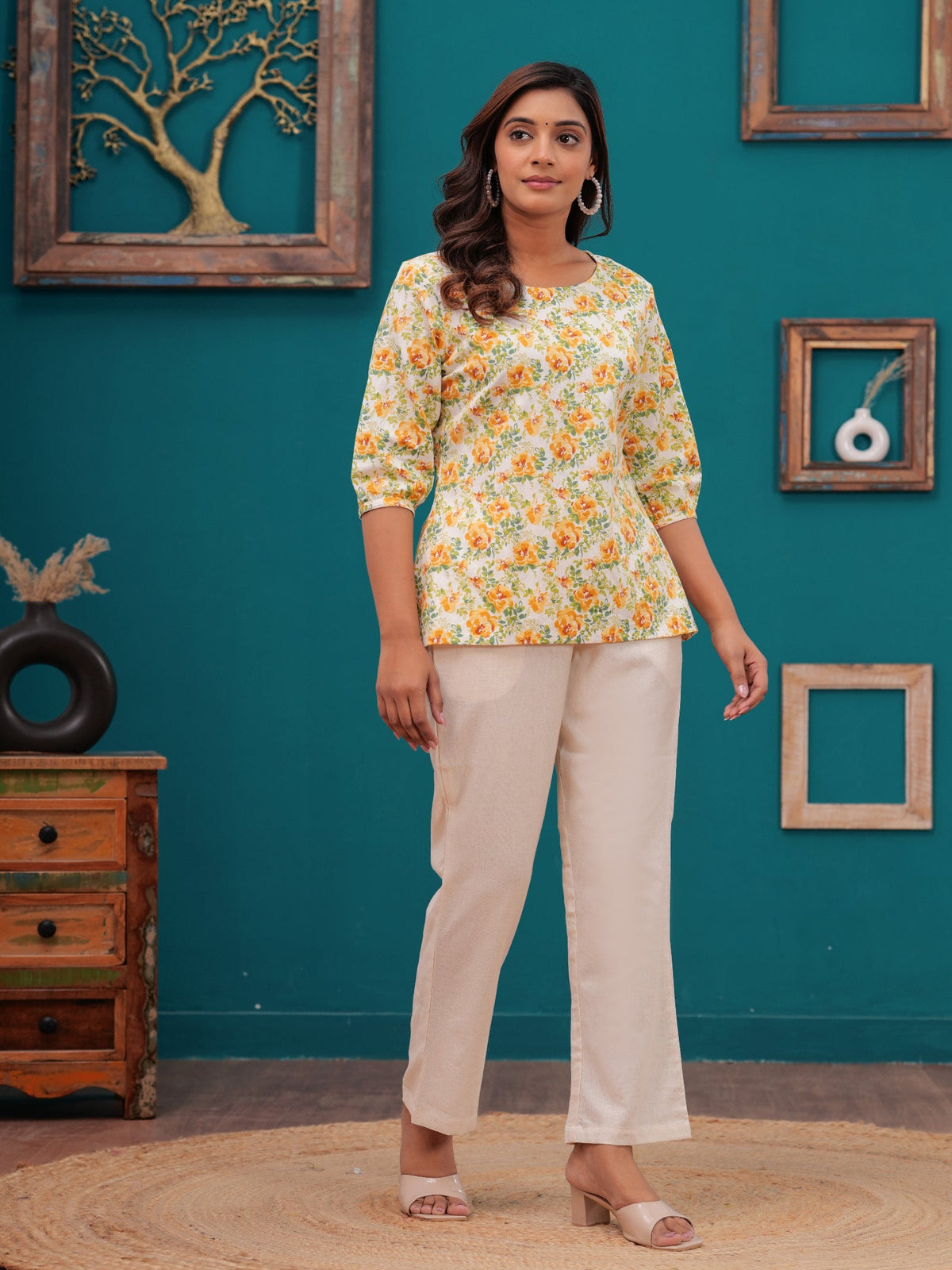 Rangvastra Cotton Flex Floral Print Co-Ord Set