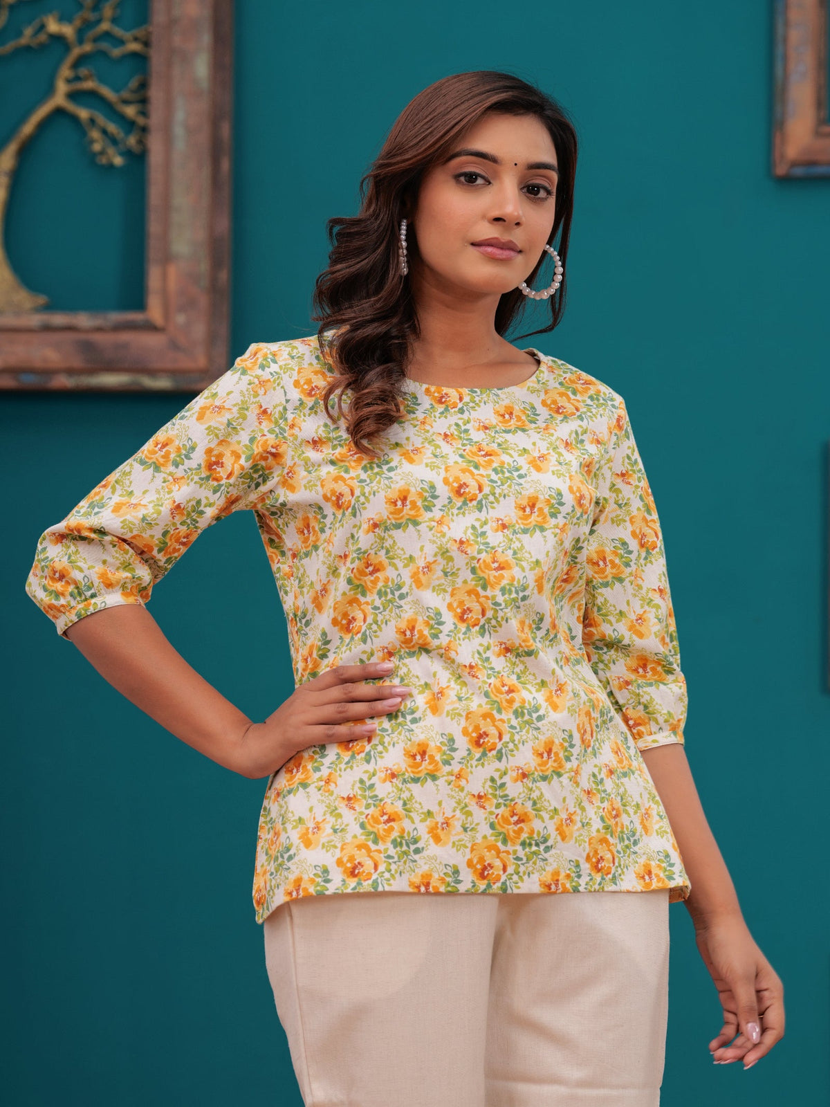 Rangvastra Cotton Flex Floral Print Co-Ord Set