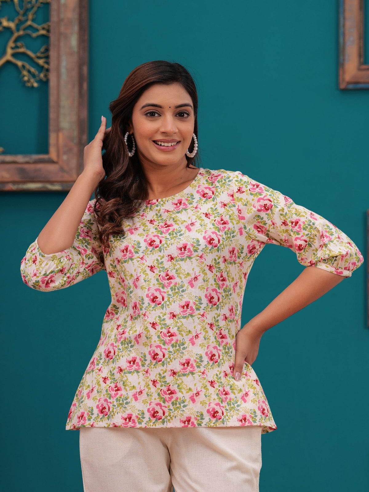Rangvastra Cotton Flex Floral Print Co-Ord Set