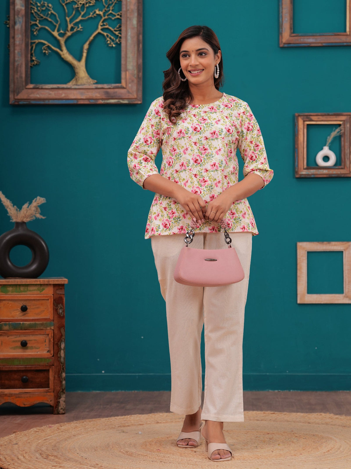 Rangvastra Cotton Flex Floral Print Co-Ord Set