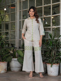 Rangvastra  Cotton Flex Solid Printed Embroidery Co-Ord Set