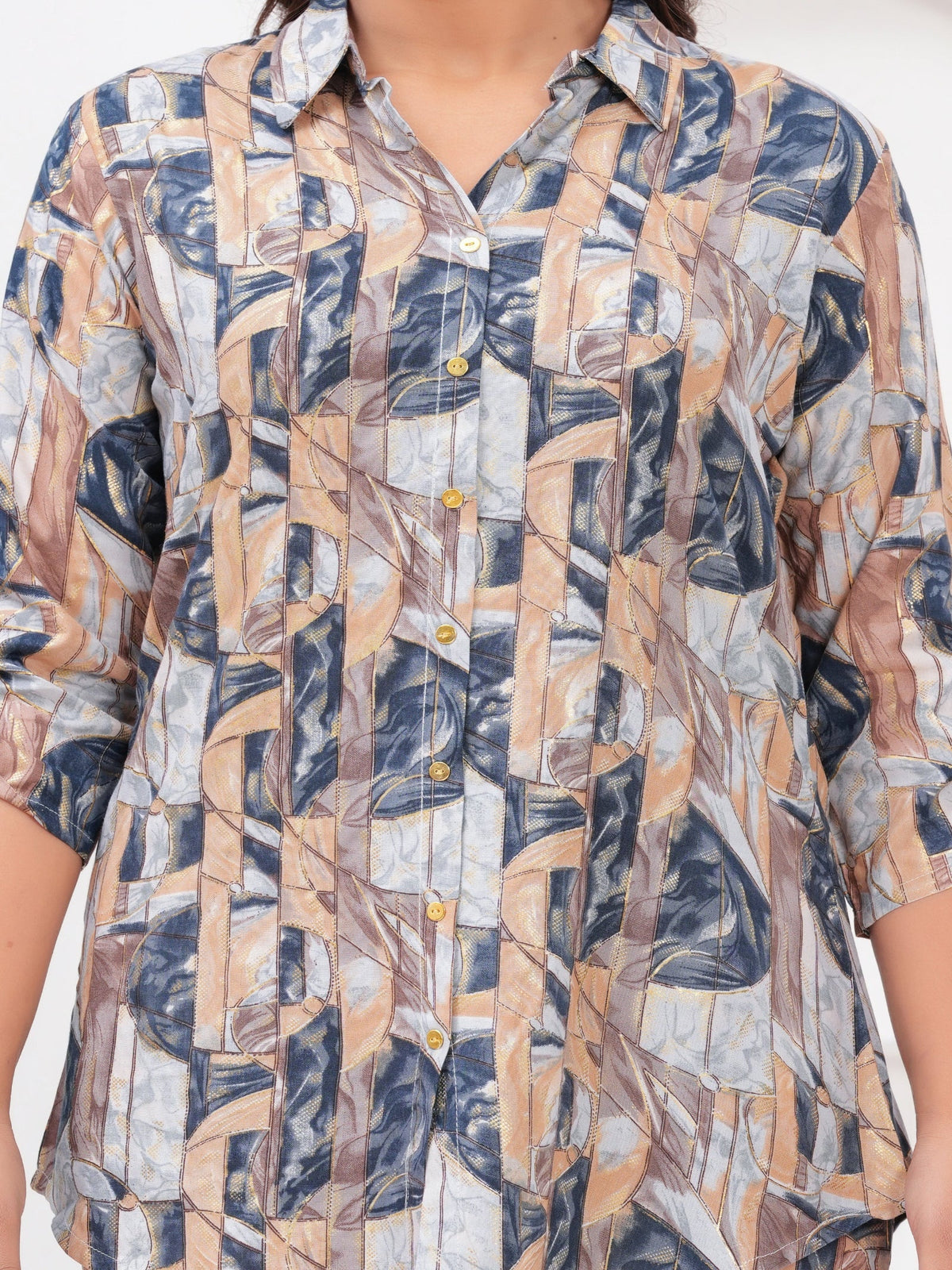 Rangvastra Blue Rayon Floral Printed Co-Ord Set