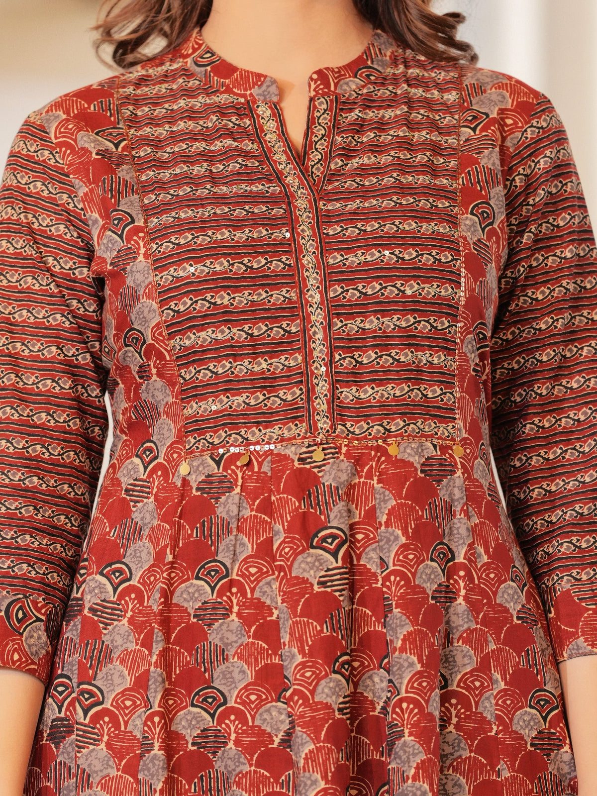 Rangvastra Cotton Floral Printed Kurta Pant With Dupatta Set
