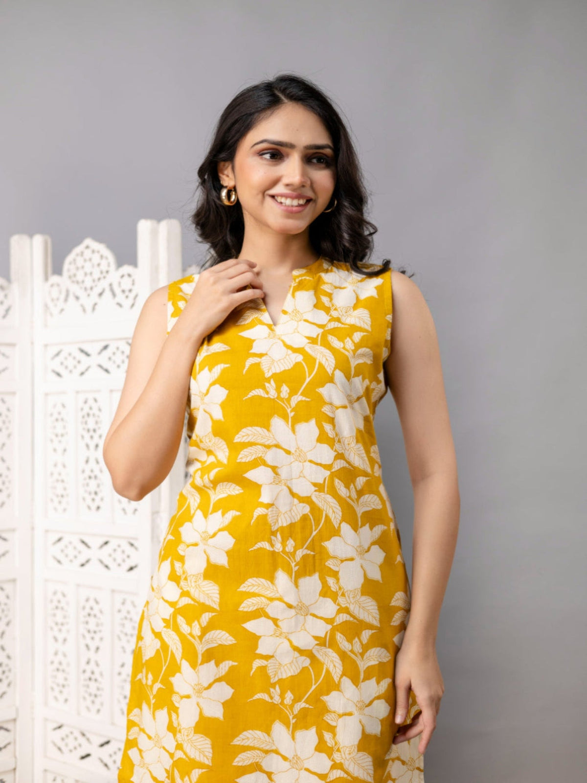 Rangvastra  Cotton Floral Printed Kurta Pant Set