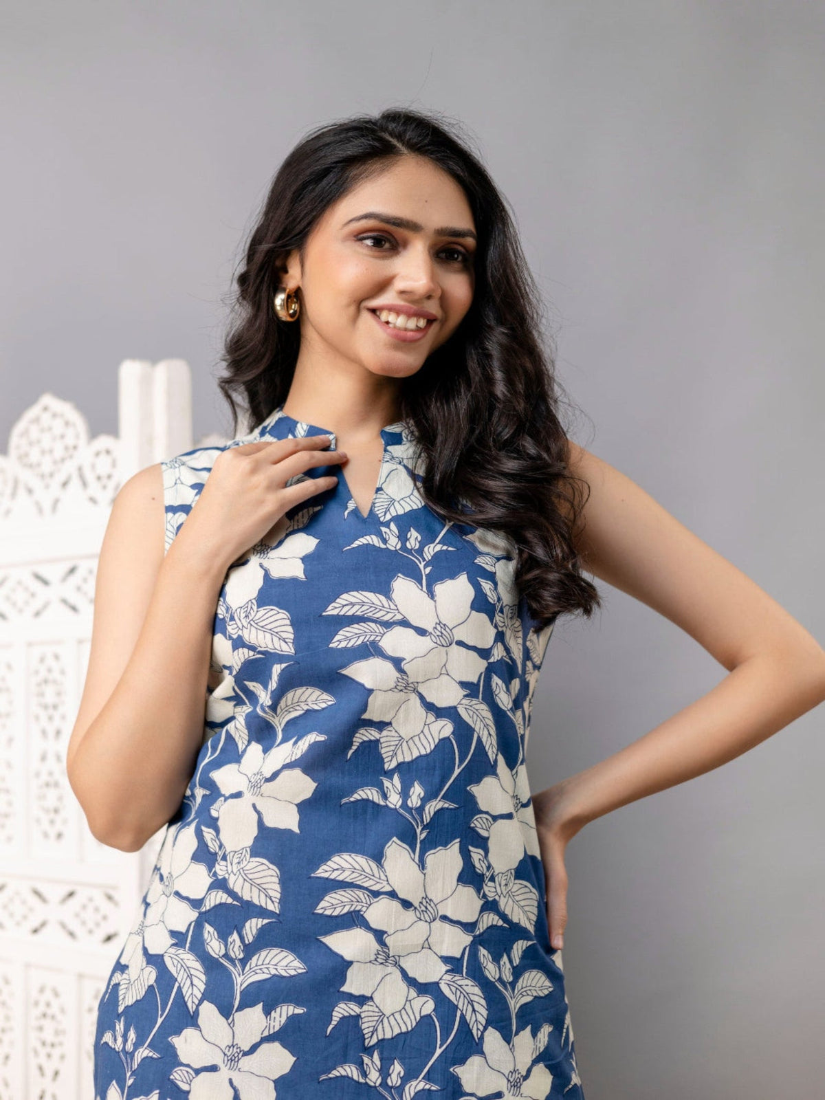 Rangvastra  Cotton Floral Printed Kurta Pant Set