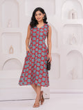 Rangvastra Cotton Red Printed Kurta