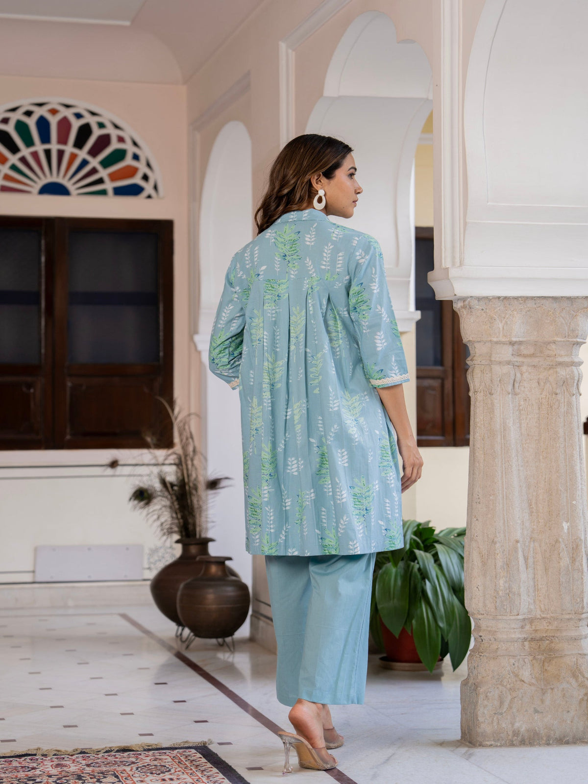 Rangvastra Cotton Floral Printed Co-ords Set