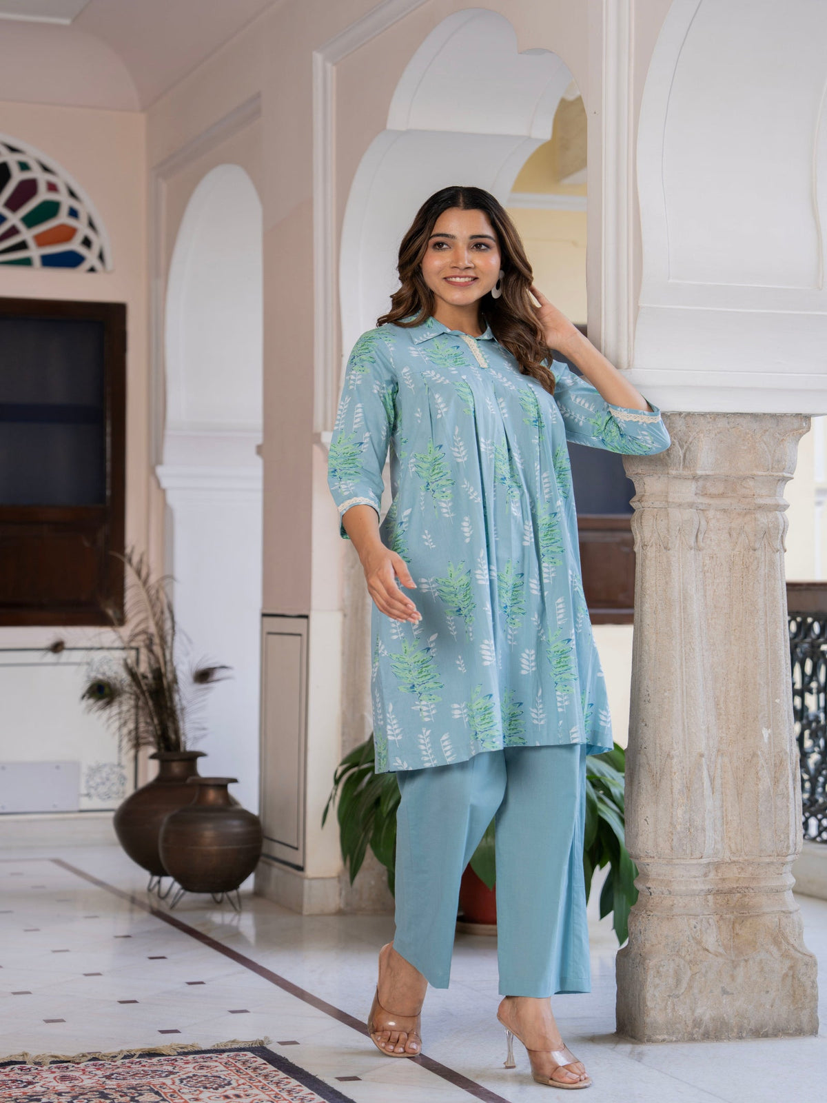 Rangvastra Cotton Floral Printed Co-ords Set