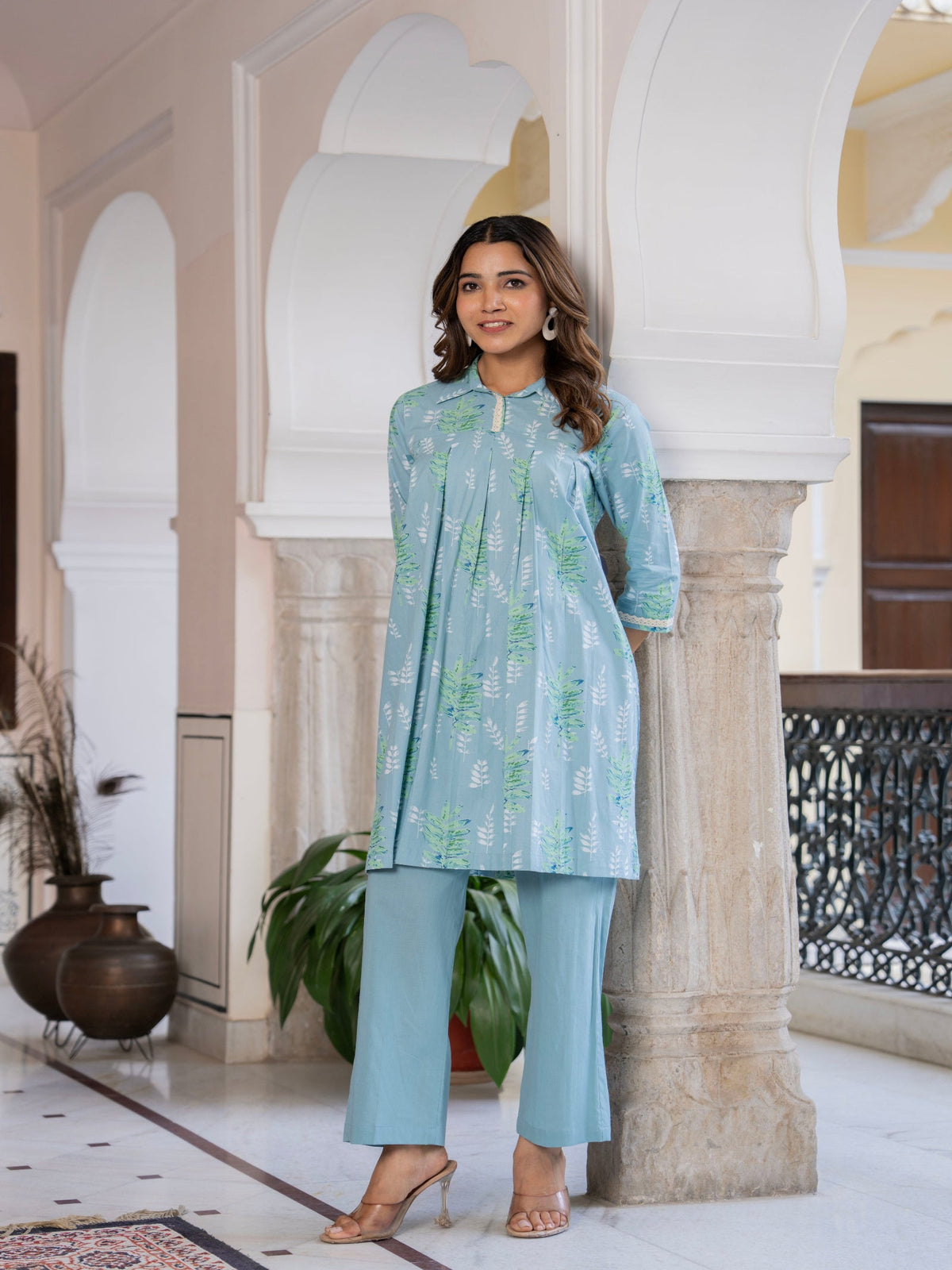 Rangvastra Cotton Floral Printed Co-ords Set