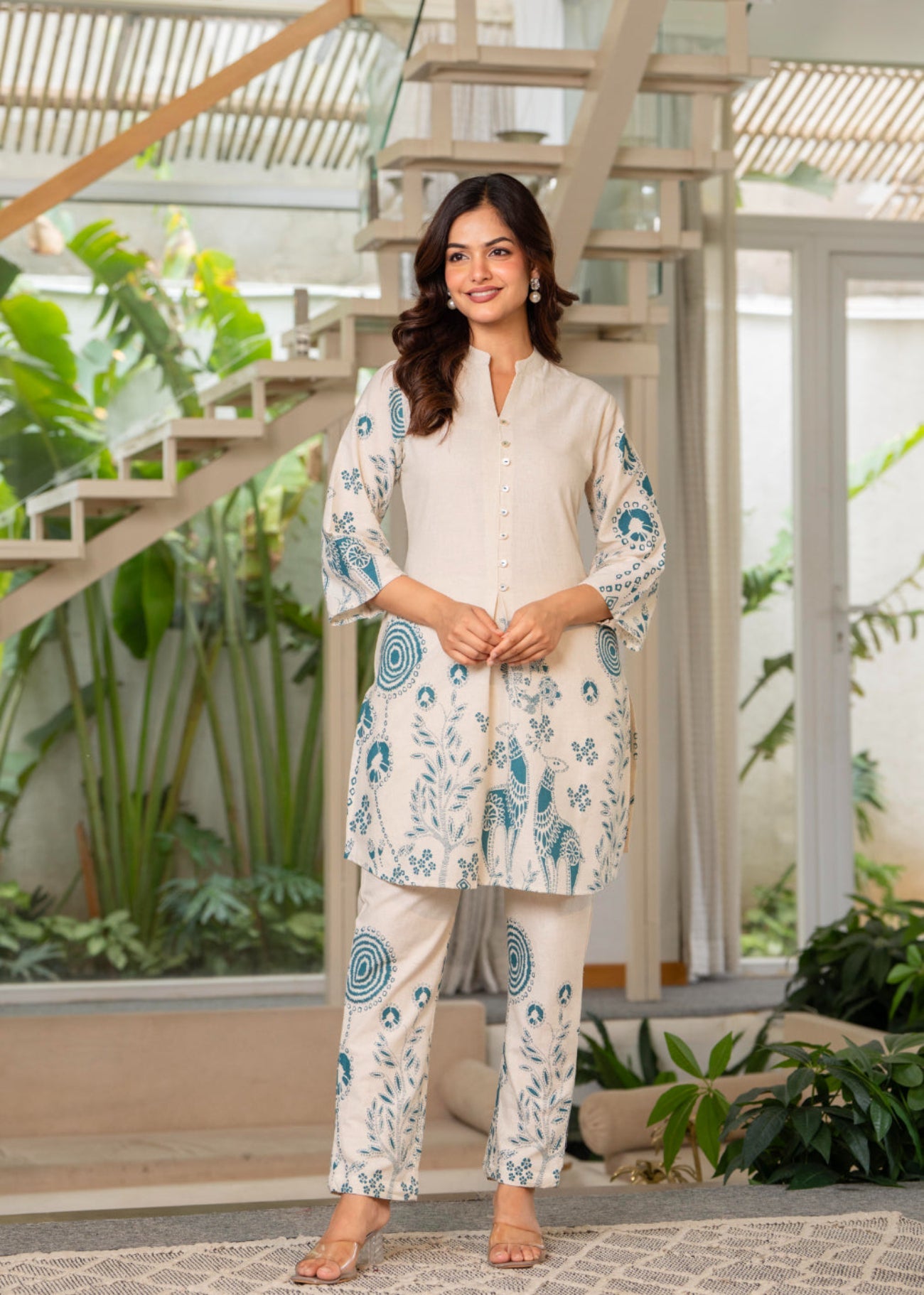Maluka Women Cotton Top Pant Co-ord Set