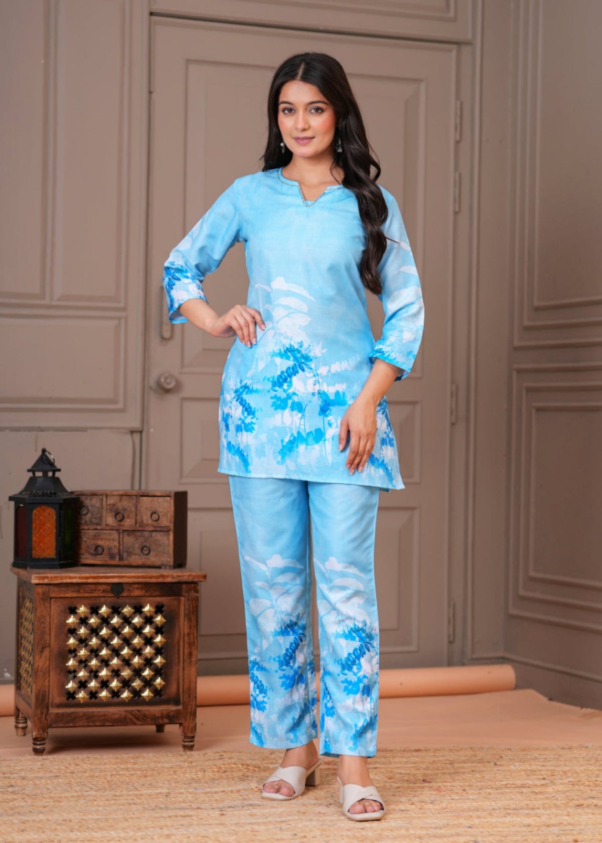 Rangvastra Cotton Printed Top Pant Co-ord Set