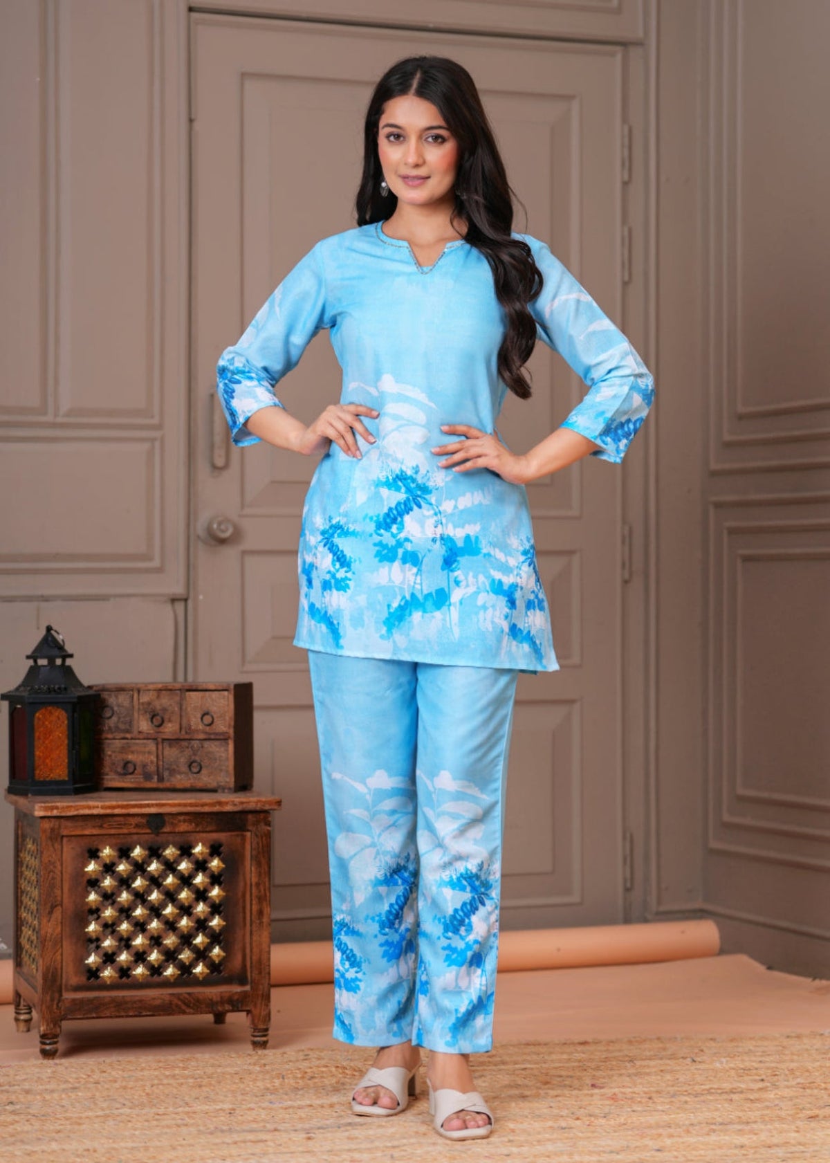 Rangvastra Cotton Printed Top Pant Co-ord Set